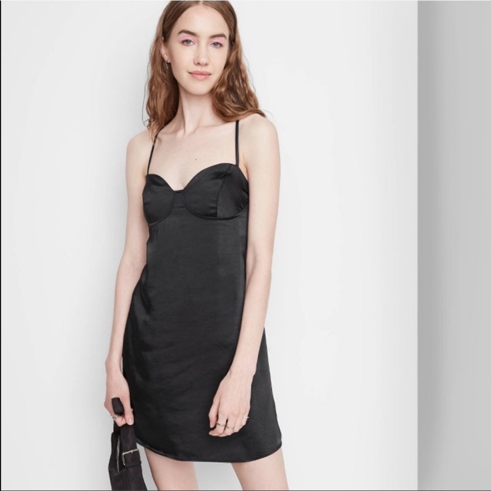 Black Target Slip Dres